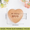 Beech Wood Display Decorations AJEW-WH0283-25-2