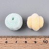 Flocking Opaque Acrylic Twist Beads OACR-T030-14M-B-4