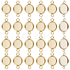 40Pcs 304 Stainless Steel Cabochon Connector Settings STAS-CN0001-80-1