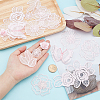 16Pcs 8 Style Polyester Lace Computerized Embroidery Ornament Accessories DIY-AR0002-37-3