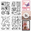 4 Sheets 4 Styles PVC Plastic Stamps DIY-CP0007-06D-1