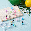 Beadthoven 48 Pcs 12 Styles Plastic Pendants KY-BT0001-03-11