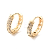 Ring Cubic Zirconia Hoop Earrings EJEW-P292-10G-1