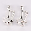 Tibetan Style Alloy Pendants TIBE-N010-79AS-RS-1