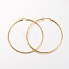 Ion Plating(IP) 304 Stainless Steel Hoop Earrings LS-EJEW-N0016-11G-L-1