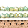 Anti-Tarnish Electroplate Glass Beads Strands EGLA-T021-8mm-15-12-4