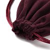 Velvet Jewelry Drawstring Storage Pouches ABAG-P013-02D-04-3