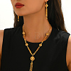 Vintage Alloy Hollow Round Tassel Earrings & Necklaces for Women KT6251-3