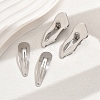 4Pcs Irregular Metal Snap Hair Clips PW-WG982C4-02-2