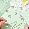 6Pcs 3 Styles Brass Plastic Pearl Pendants KK-CJ0005-53-5