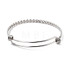 304 Stainless Steel Expandable Bangle for Girl Women BJEW-C003-02P-1