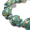 Synthetic Turquoise Dyed Beads Strands X-G-P507-05R-3