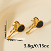 304 Stylish Heart-shaped Stainless Steel Stud Earrings for Women LJ1941-3-2