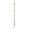 Chakra Natural & Synthetic Gemstone Chip Hanging Suncatchers HJEW-JM02361-1