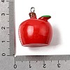 Opaque Resin Pendants RESI-B040-01B-3