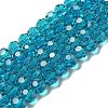 Transparent Glass Beads X-EGLA-A035-T10mm-D12-1
