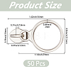 50Pcs Alloy Zipper Sliders FIND-CY0002-20-2
