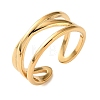 304 Stainless Steel Cuff Open Rings SA-CBAD22F-01G-I-1