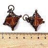 Natural Red Jasper Merkaba Star Pendants G-C144-01R-04-3