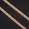 Brass Rhinestone Strass Chains CHC-BC0001-06-4