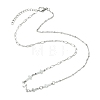 304 Stainless Steel Religion Cross Link Chain Necklaces for Women NJEW-JN06157-2