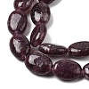 Natural Lepidolite/Purple Mica Stone Beads Strands G-B167-B01-10x14mm-4