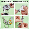 60Pcs Carbon Steel & Resin Nail Clipper Keychain MRMJ-WA0001-10A-4