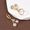 Cherry Brass Micro Pave Cubic Zirconia Leverback Earrings EJEW-K324-01G-3