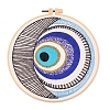 DIY Evil Eye Pattern Embroidery Painting Kits PW-WG85031-01-1