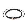 Brass Beaded Braided Bead Bracelets BJEW-JB12817-02-2