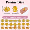 150Pcs 3 Colors Zinc Alloy Cabochons KK-SC0007-71B-2