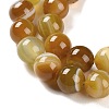 Natural Striped Agate/Banded Agate Beads Strands G-Z060-A01-C09-4