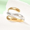304 Stainless Steel Cuff Open Rings SA-CBAB767-23GP-1
