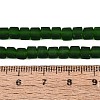 Transparent Frosted Glass Beads Strands GLAA-N072-01A-A10-4