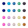 Craftdady 100Pcs 10 Colors Transparent Glass European Beads GLAA-CD0001-12-2