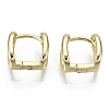 Brass Hoop Earrings EJEW-S201-245G-2
