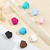 16Pcs 8 Colors Food Grade Eco-Friendly Silicone Beads SIL-CA0001-83-5