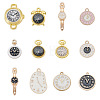 50 Pcs Alloy Enamel Pendants ENAM-TA0003-76-2