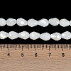 Opaque Solid Color Electroplate Glass Beads Strands EGLA-N013-P10mm-B02-4