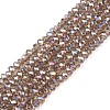 Electroplate Glass Beads Strands EGLA-A044-T1mm-B16-1