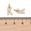 SHEGRACE Brass Micro Pave Clear Cubic Zirconia Pendants XGRQ29162-394G-K-3