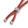 Twisted Nylon Cord Silder Bracelets DIY-B066-03P-27-2