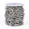 304 Stainless Steel Paperclip Chains CHS-D027-02P-5