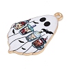 Halloween Alloy Enamel Pendants ENAM-C023-01KCG-05-2