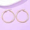 Ion Plating(IP) 304 Stainless Steel Hoop Earrings X-EJEW-N0016-11G-E-4