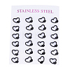304 Stainless Steel Stud Earrings EJEW-H350-07B-3
