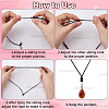 30Pcs 3 Styles Adjustable Waxed Polyester Cord Necklaces Making AJEW-SC0004-31-7
