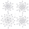 4Pcs Iron & Acrylic Wall Decorations AJEW-WH0871-55P-1