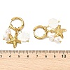 Natural White Shell and 304 Stainless Steel Dangle Earrings EJEW-JE07111-5