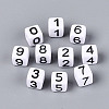 Opaque Acrylic European Large Hole Beads SACR-N020-01M-02-1